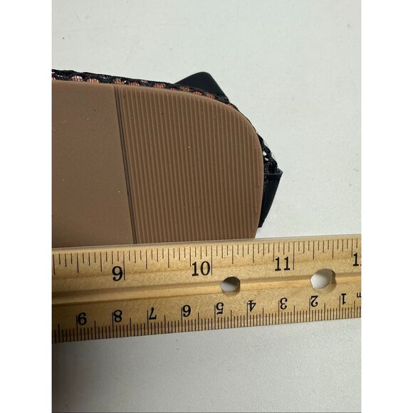 Women’s Black Mesh Mary Jane Flats Buckle Straps - Picture 12 of 13